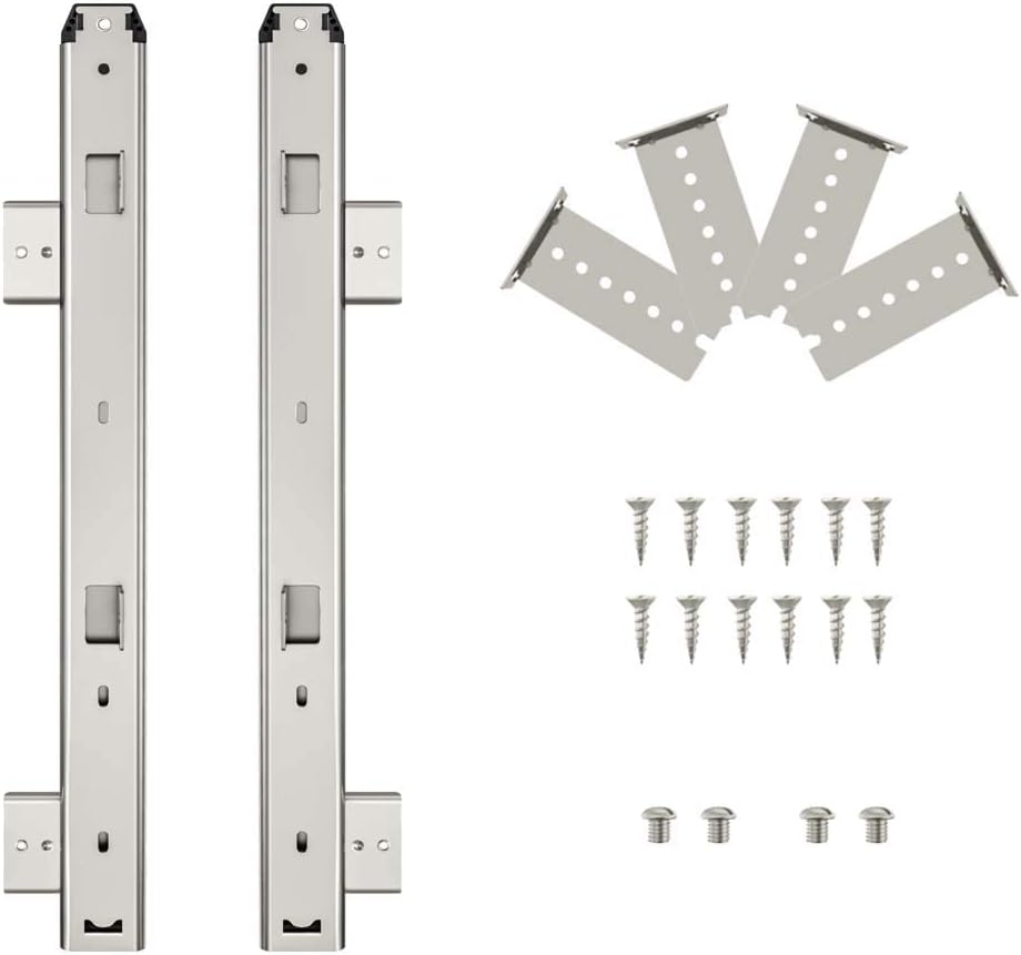 FRMSAET Heavy Duty Under Mount 12/14/16/18inch Drawer Slides-16 inch Silver