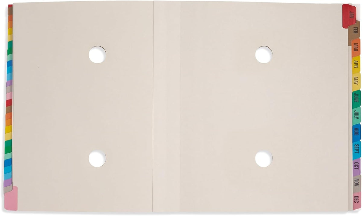 Blue Summit Supplies Desk File Sorter, Letter, 1-31 & Jan-Dec Tabs, Blue