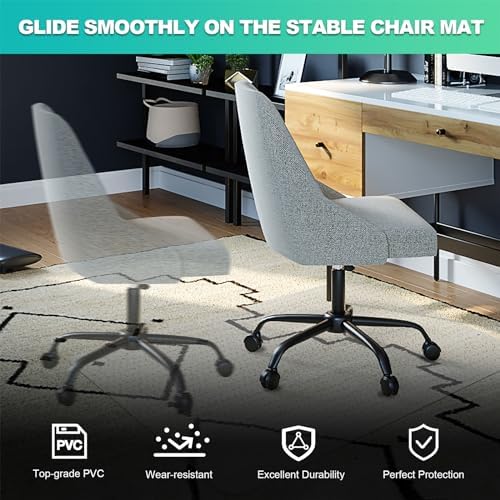 Thickened Chair Mat for Carpet- Low Pile Carpet Protector for Office Computer...