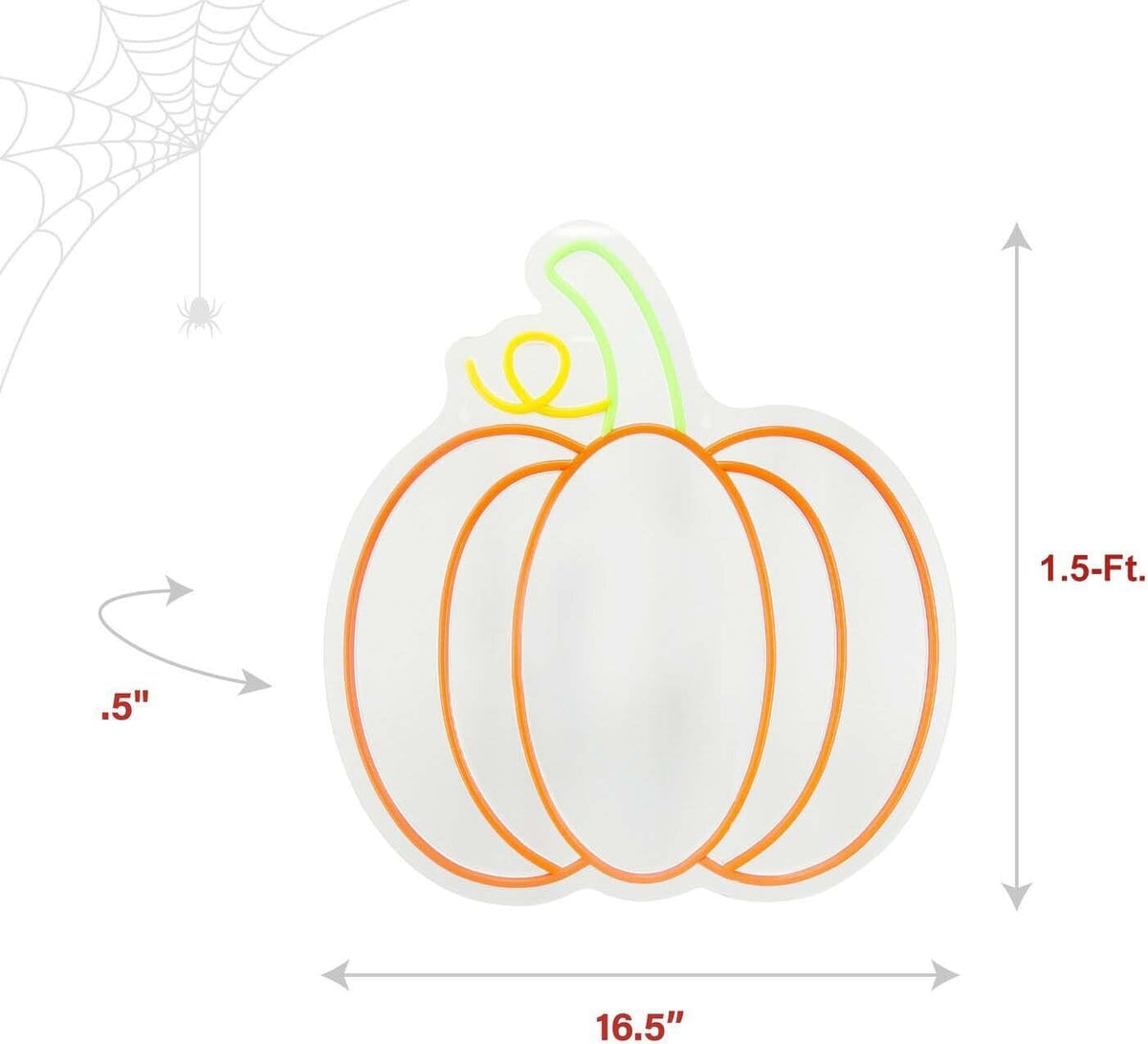 Haunted Hill Farm 1.5-Ft. LED Pumpkin Halloween Wall Decoration