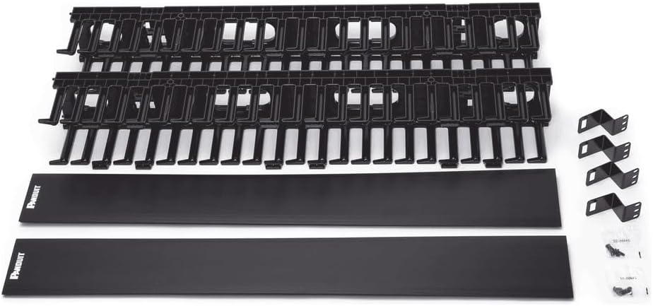 Panduit WMPV45E Vertical Cable Management, Black