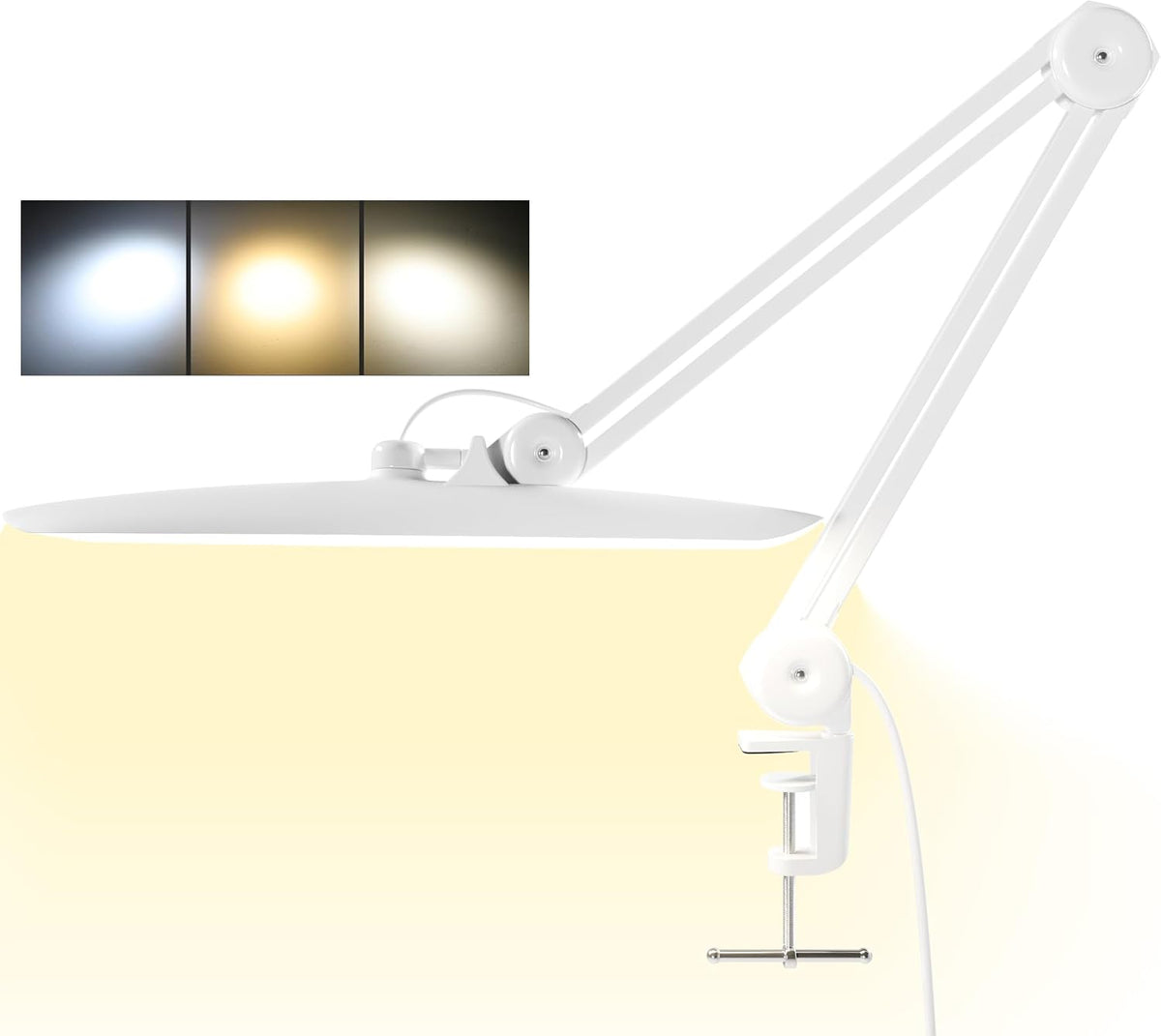 3000 Lumens Adjustable LED Desk Lamp & Task Lamp - Bright, Dimmable Light...