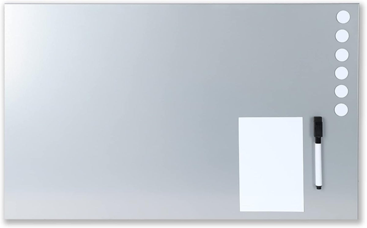 MMF Industries STEELMASTER Magnetic Bulletin Board - 24 x 14 Inches - Silver ...