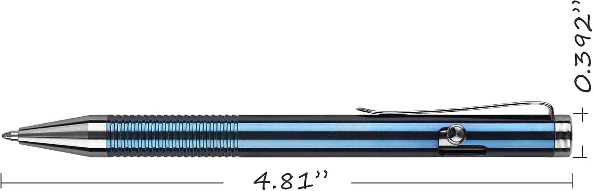 SMOOTHERPRO Titanium Bolt Action Pen Compatible with Parker Refill