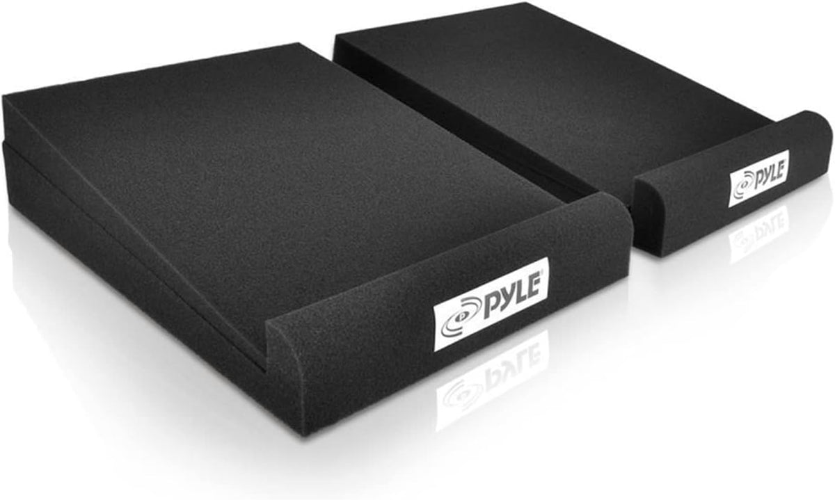 Pyle Sound Dampening Speaker Riser Foam - Audio Acoustic Noise Isolation Plat...