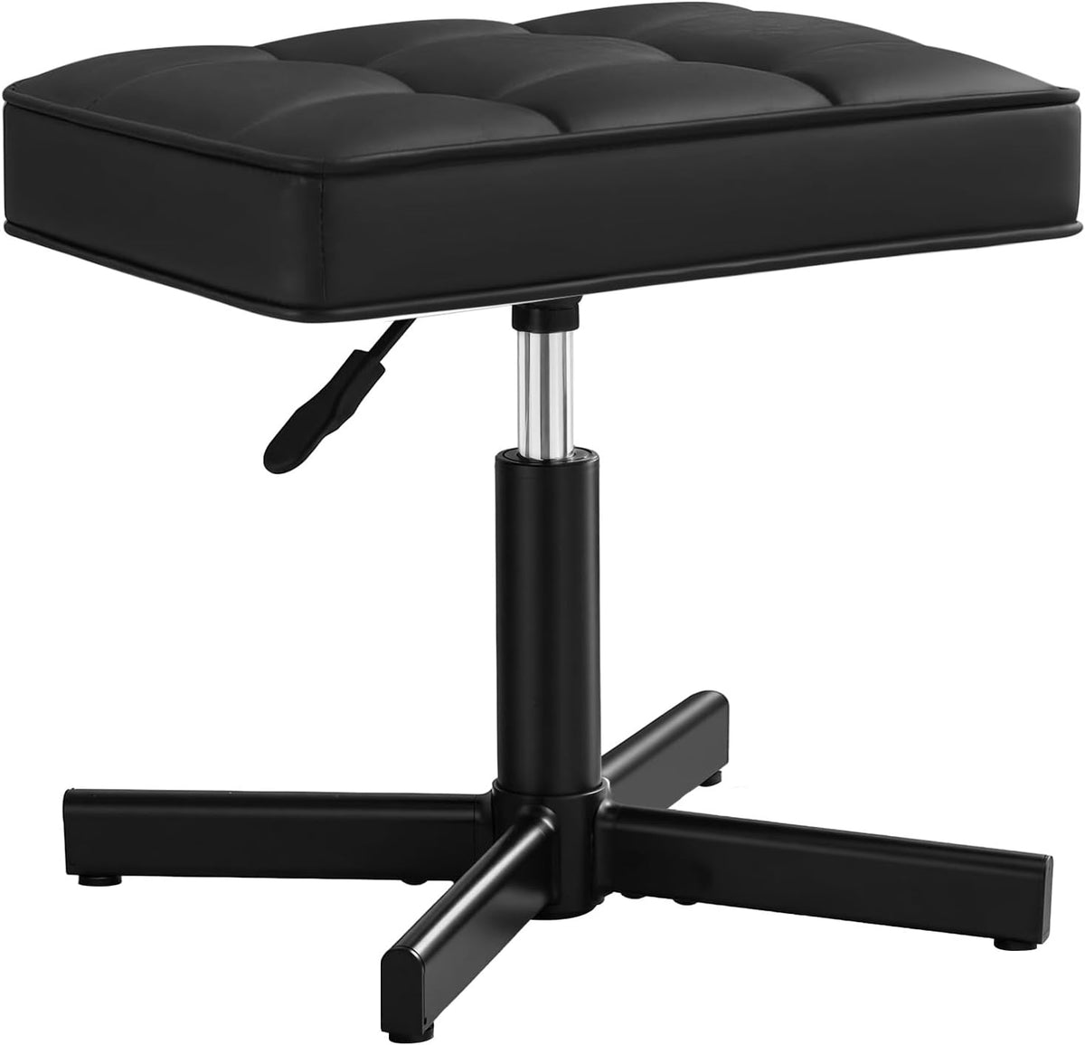 LUE BONA Adjustable Vanity Stool, Foot Rest Under Desk, 360° Swivel Vanity Ch...