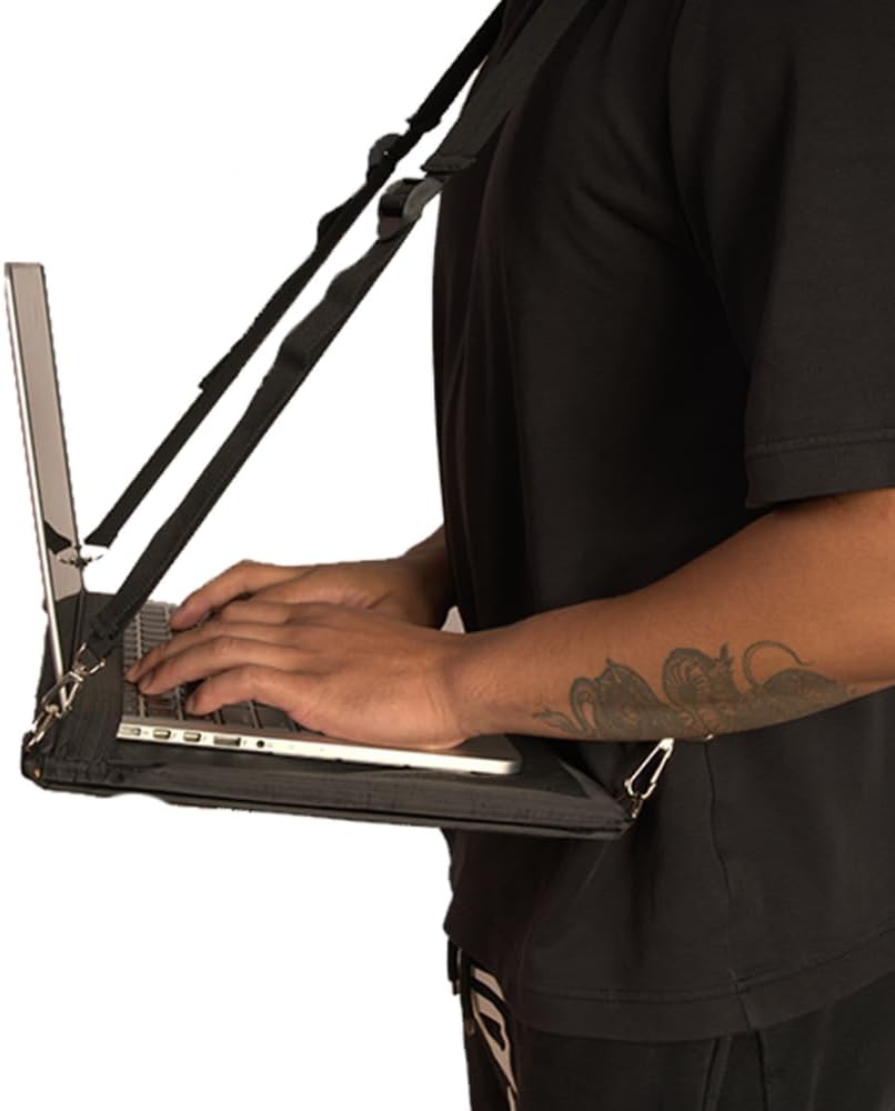 Portable Laptop Harness for Walking – Adjustable Secure Walking Laptop Harnes...