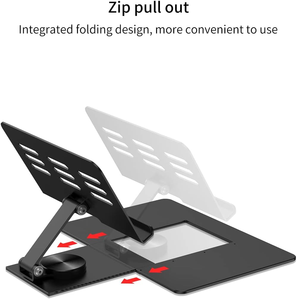 SHIEID Galaxy Z Fold8 Ultra/Fold8/Fold7 360° Rotating POS Tablet Stand, Zip P...