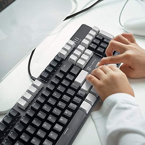 Merdia 104 Keys Full Size Mechanical PC Gaming Keyboard | Hot Swappable LED B...