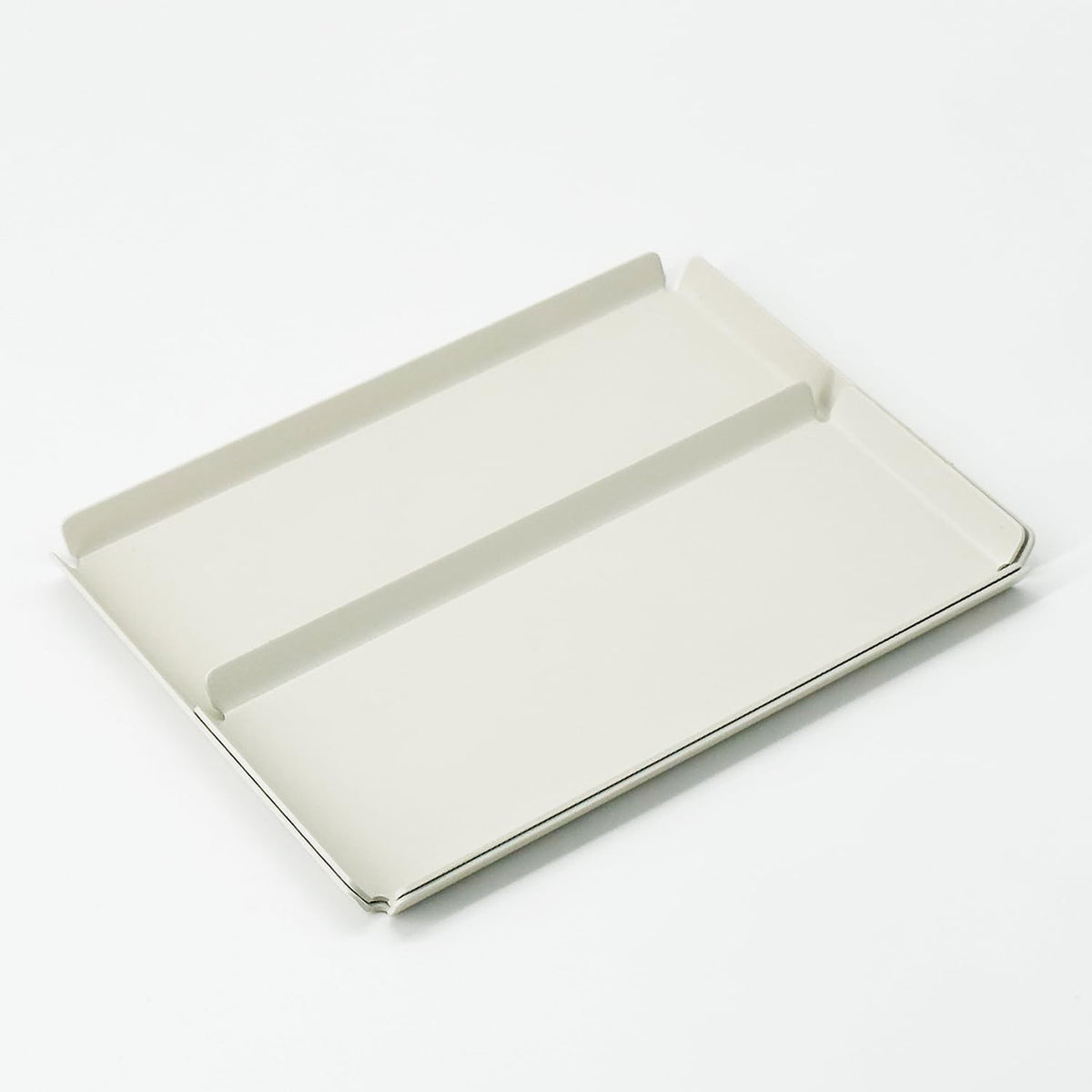 PROGETTO2.70 Aluminum Desk Tray Catchall Organizer, A6, Ivory