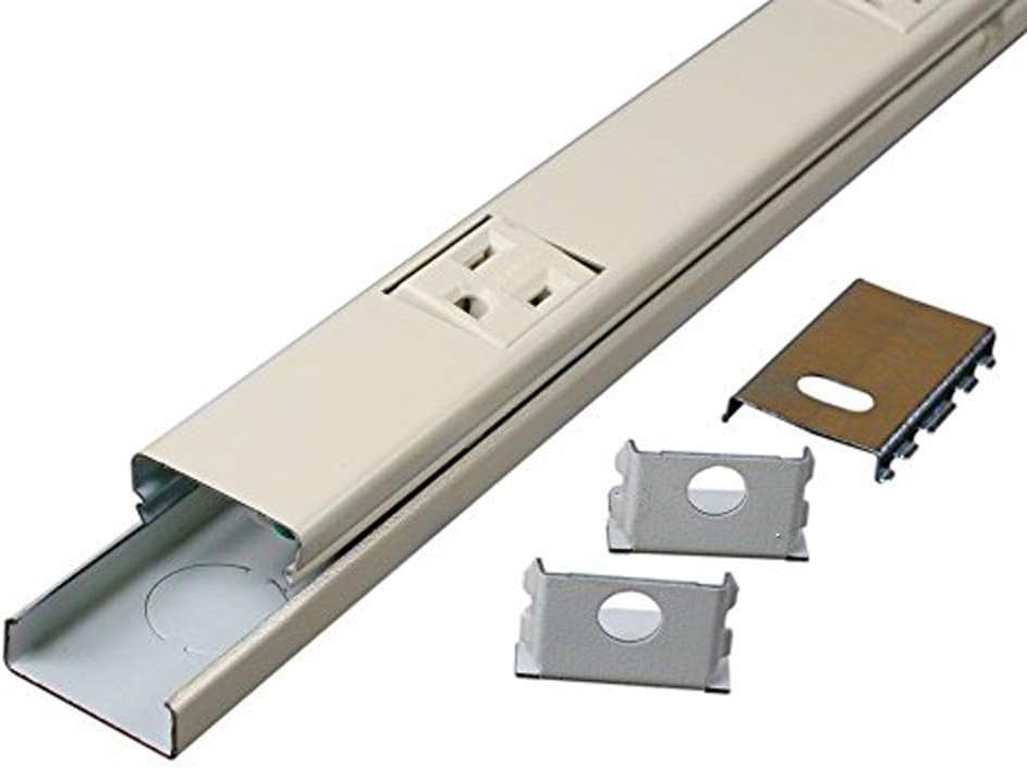 Legrand - Wiremold Wall Mount Power Strip, Ivory Under Counter Power Strip, 3...