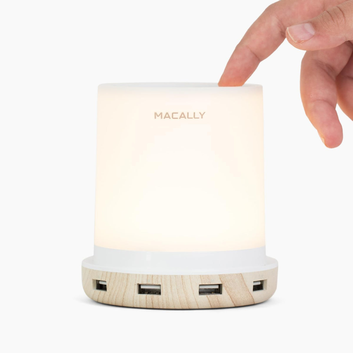 Macally Small Touch Lamps for Nightstand - Bedside Lamp with USB Port - 3 Way...