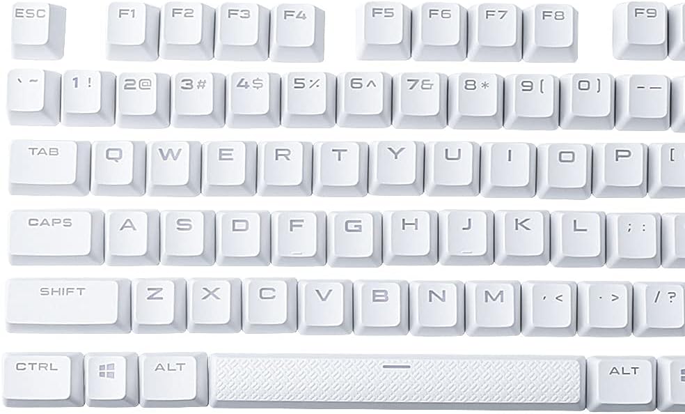 PBT Double-Shot Full Set 104 Key keycaps US Layout Replacement for Corsair K7...