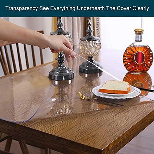 Wadrac Clear Table Protector for Chair Mat for Hard Floor Hardwood End Table ...