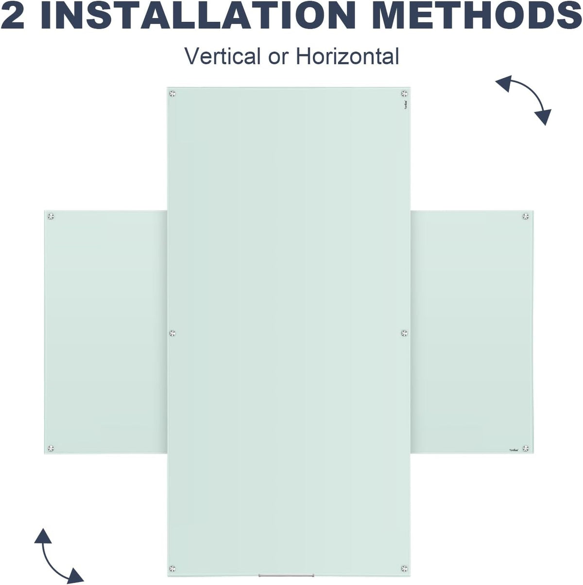 Glass Whiteboard 96x48 Large Magnetic White Board Dry Erase Board for Wall
