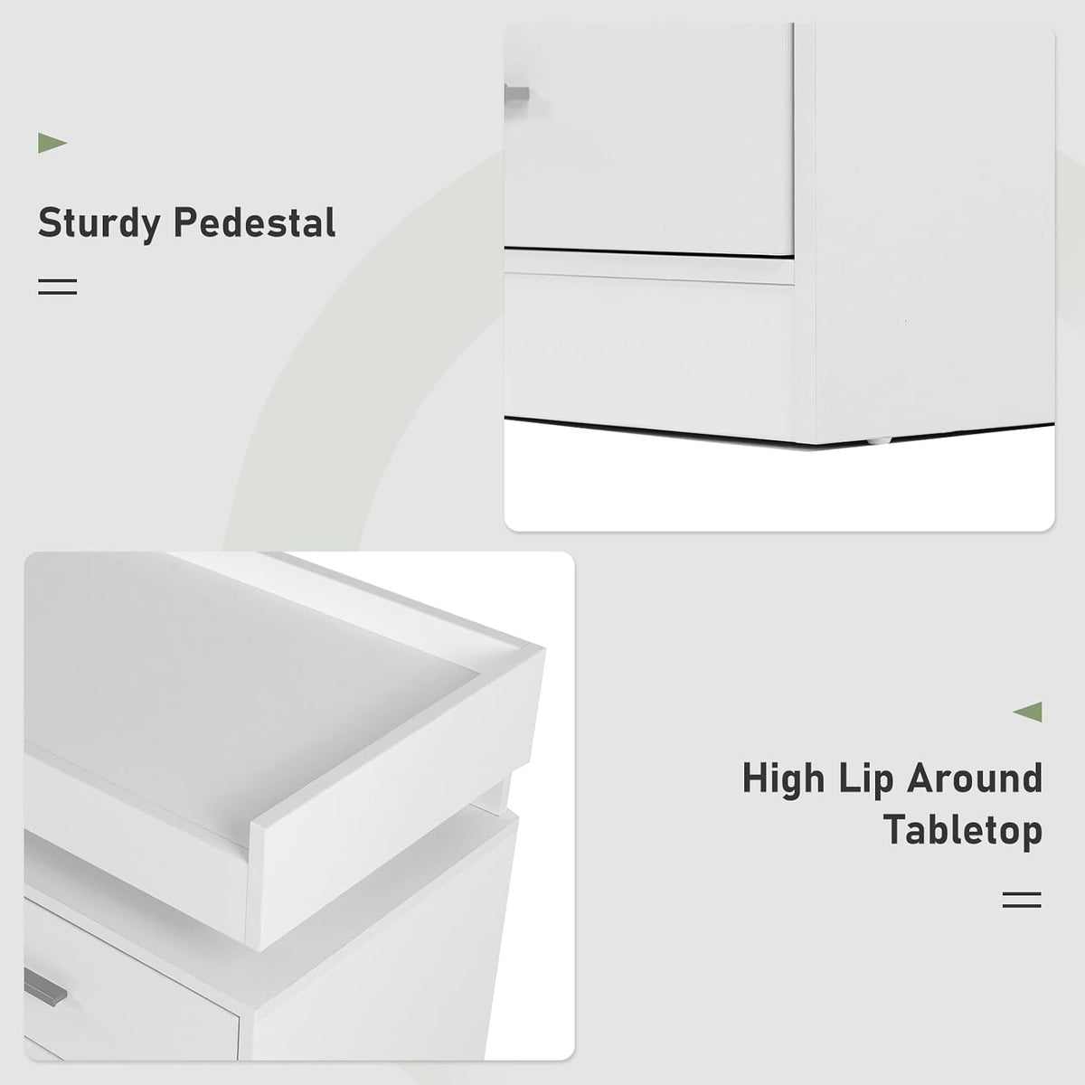 Hlivelood 9 Drawer Dresser with LED Light and Charging Station, Modern Chest ...