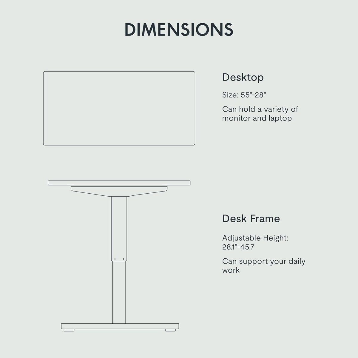 FLEXISPOT EN2 55"x28" Standing Desk Bundle with Storage Cabinet, Black