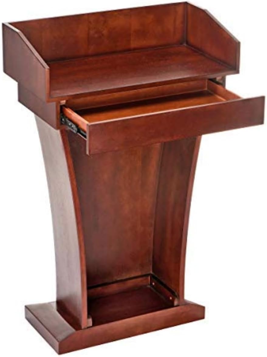 AdirOffice Church Pulpit, Wooden Podium - Height 43.33" Pulpits for Chur...
