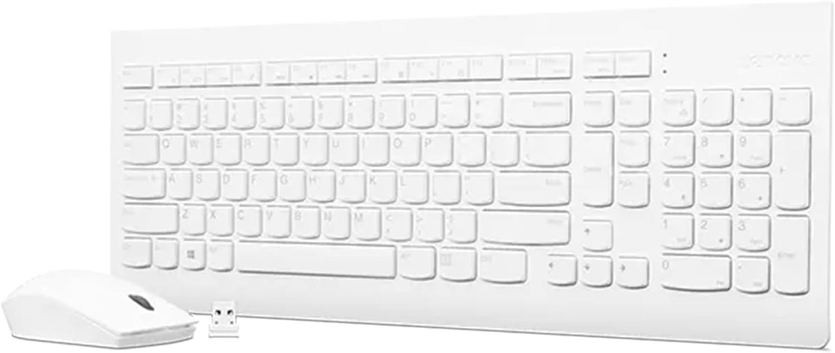 Lenovo 510 Wireless Combo with 2.4 GHz USB Receiver, Slim Full Size Keyboard,...