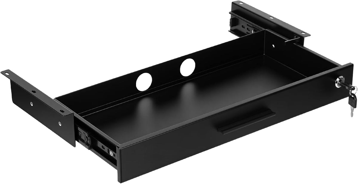 Menkxi 20'' x 9'' Under Desk Drawer Slide Out Storage Organiz...