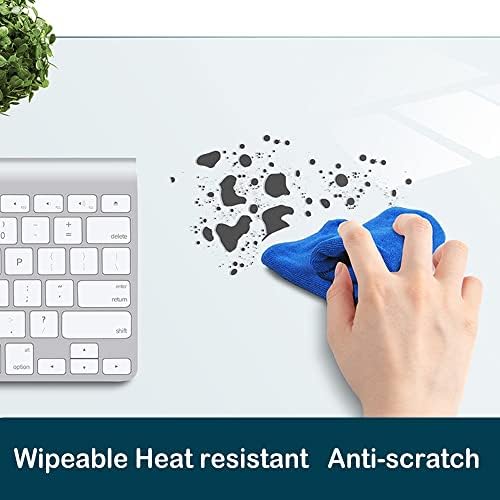 XL PVC Clear Desk Blotter Mat Protector Plastic Table Cover Mat Extra Large O...