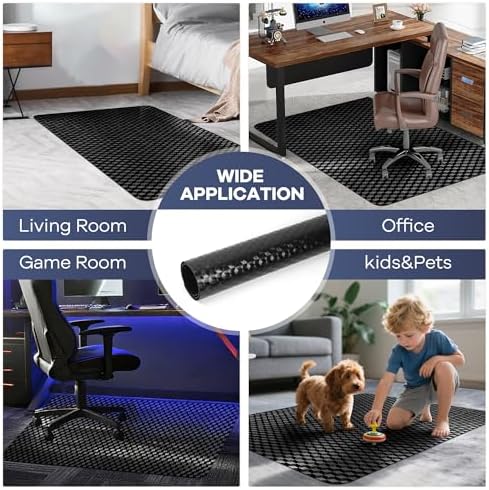 BesWin Office Chair Mat for Carpet, 48" x 60" Large Computer Desk C...