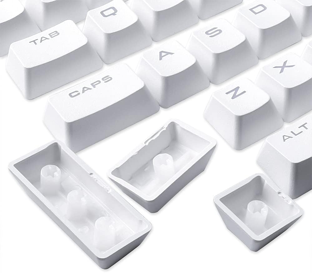 PBT Double-Shot Full Set 104 Key keycaps US Layout Replacement for Corsair K7...