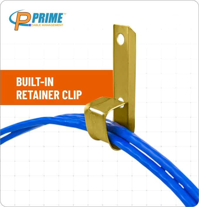 3/4" Heavy Duty Metal Batwing J-Hook Cable & Wire Support Hangers wi...