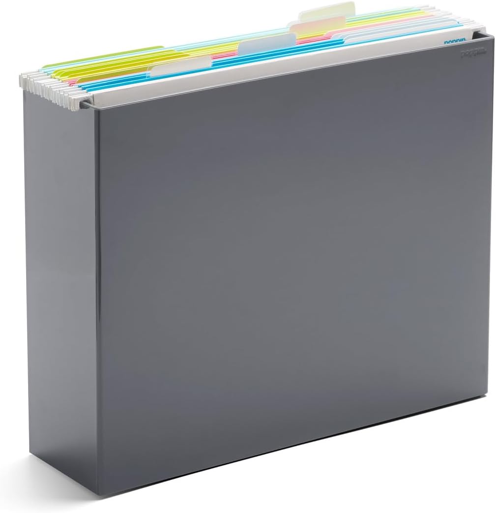 Poppin Hanging File Organizer - File Folder Organizer for Hanging Files, Open...