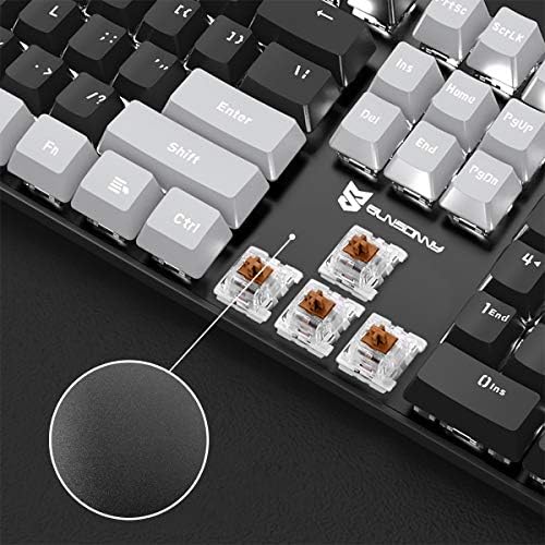 Merdia 104 Keys Full Size Mechanical PC Gaming Keyboard | Hot Swappable LED B...