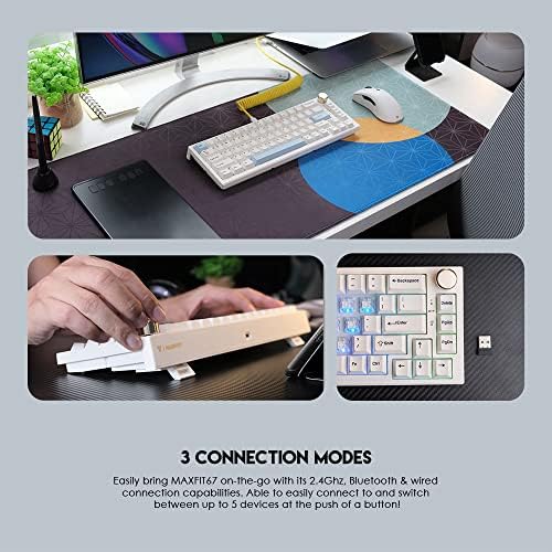 FANTECH Maxfit67 RGB 65% Gaming Keyboard - Hot Swap Kailh White Switch