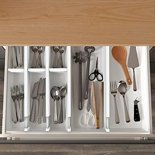 ANTOWIN Bamboo Drawer Dividers Organizers, Expandable Drawer Separators Split...