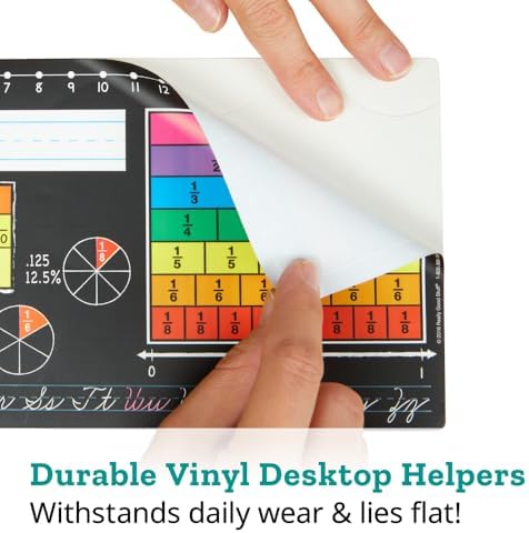Really Good Stuff Boho Self-Adhesive Vinyl Desktop Helpers, Set of 24