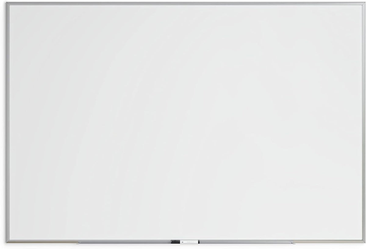 U Brands Dry Erase White Board, 48" x 72", Magnetic, Aluminum Frame
