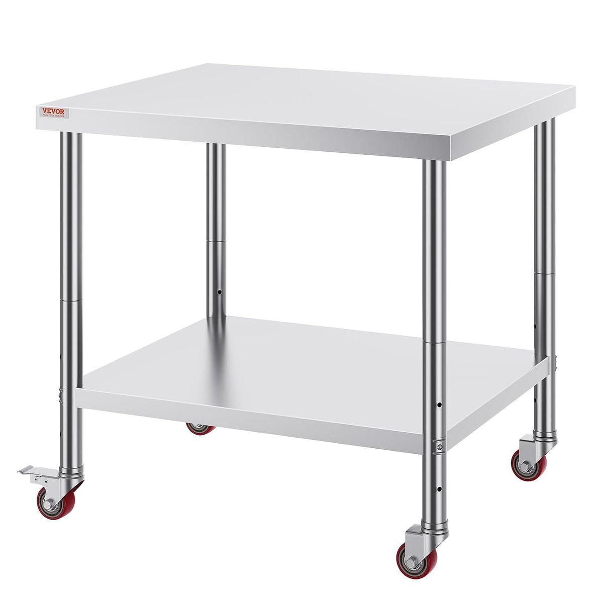 VEVOR Stainless Steel Work Table 36 x 30 x 34 Inch Food Prep Worktable