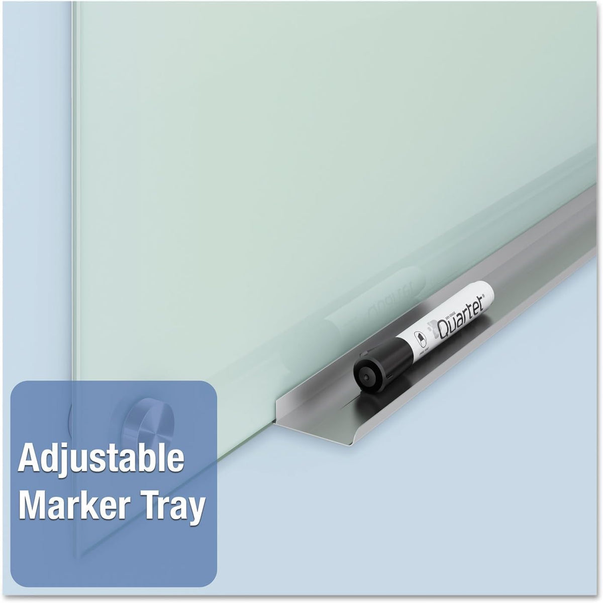Quartet Whiteboard, Glass Dry Erase Board, Non-Magnetic, 36"W x 24"...