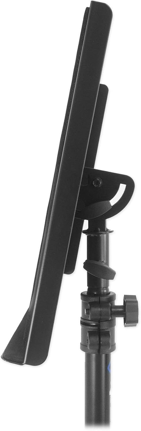 Rockville RLS68 Adjustable DJ Laptop, Tablet Tripod Stand with Dual Trays
