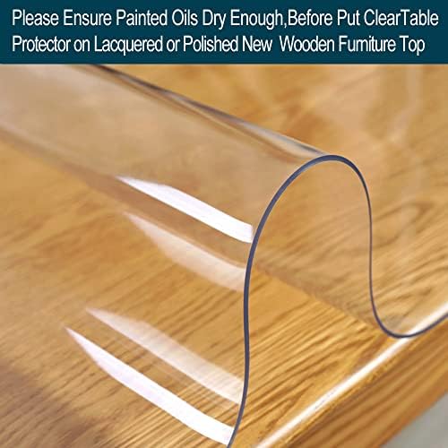 Wadrac Clear Table Protector for Chair Mat for Hard Floor Hardwood End Table ...