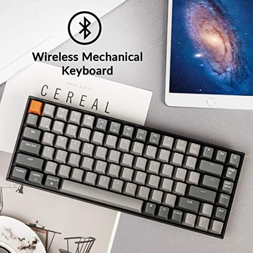 Keychron K2 75% Layout Bluetooth Mechanical Keyboard Super Red Switch/White L...