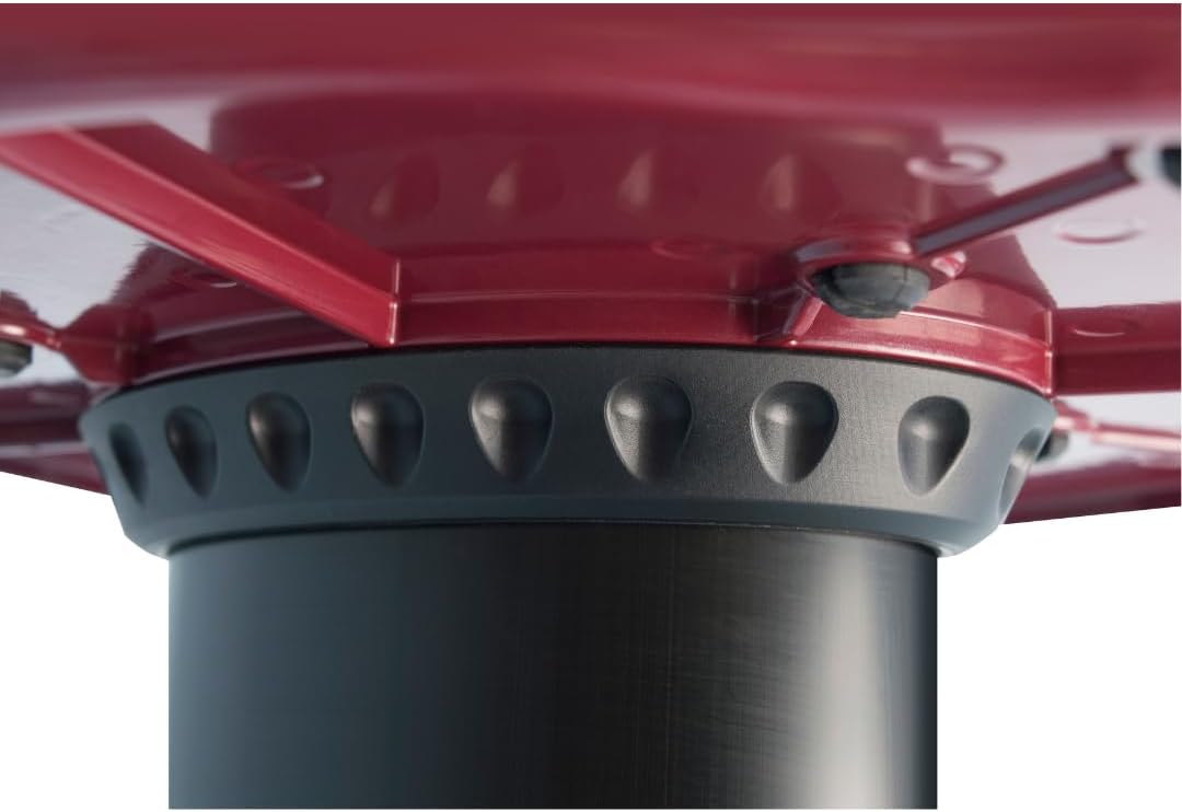 Ultimate Support MS-90-36 MS Series 36" Column Monitor Stands- Black/Red