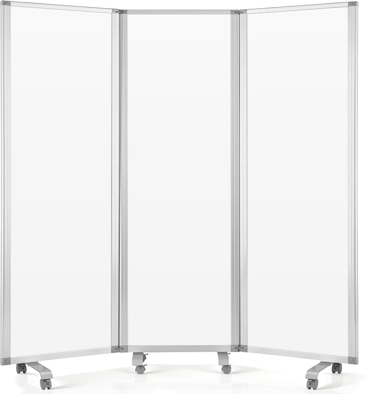 MAKELLO Office Partition 71"x71", Cubicle Room Divider on Wheel, Wh...