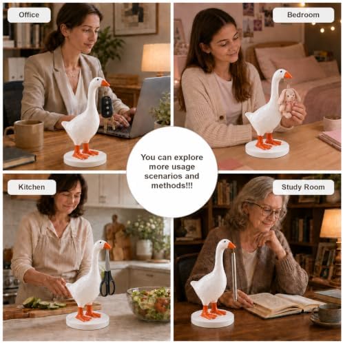 GRAPMKTG 7 Inch Mini Magnetic Desk Goose, Desktop Statue