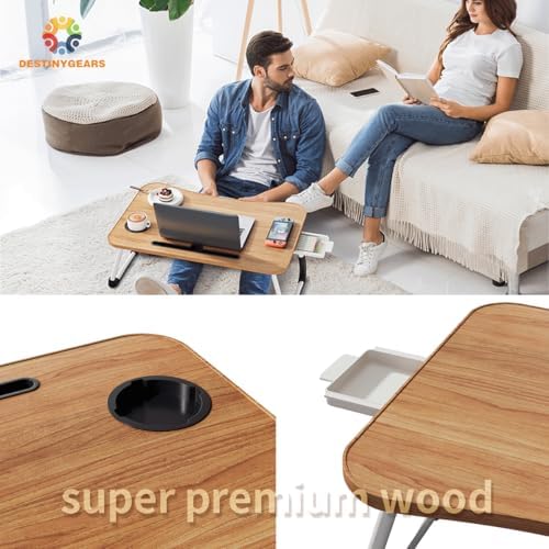 Lap Desk Bed Trays for Eating and Laptops Breakfast in Bed Tray for Sofa/Couc...