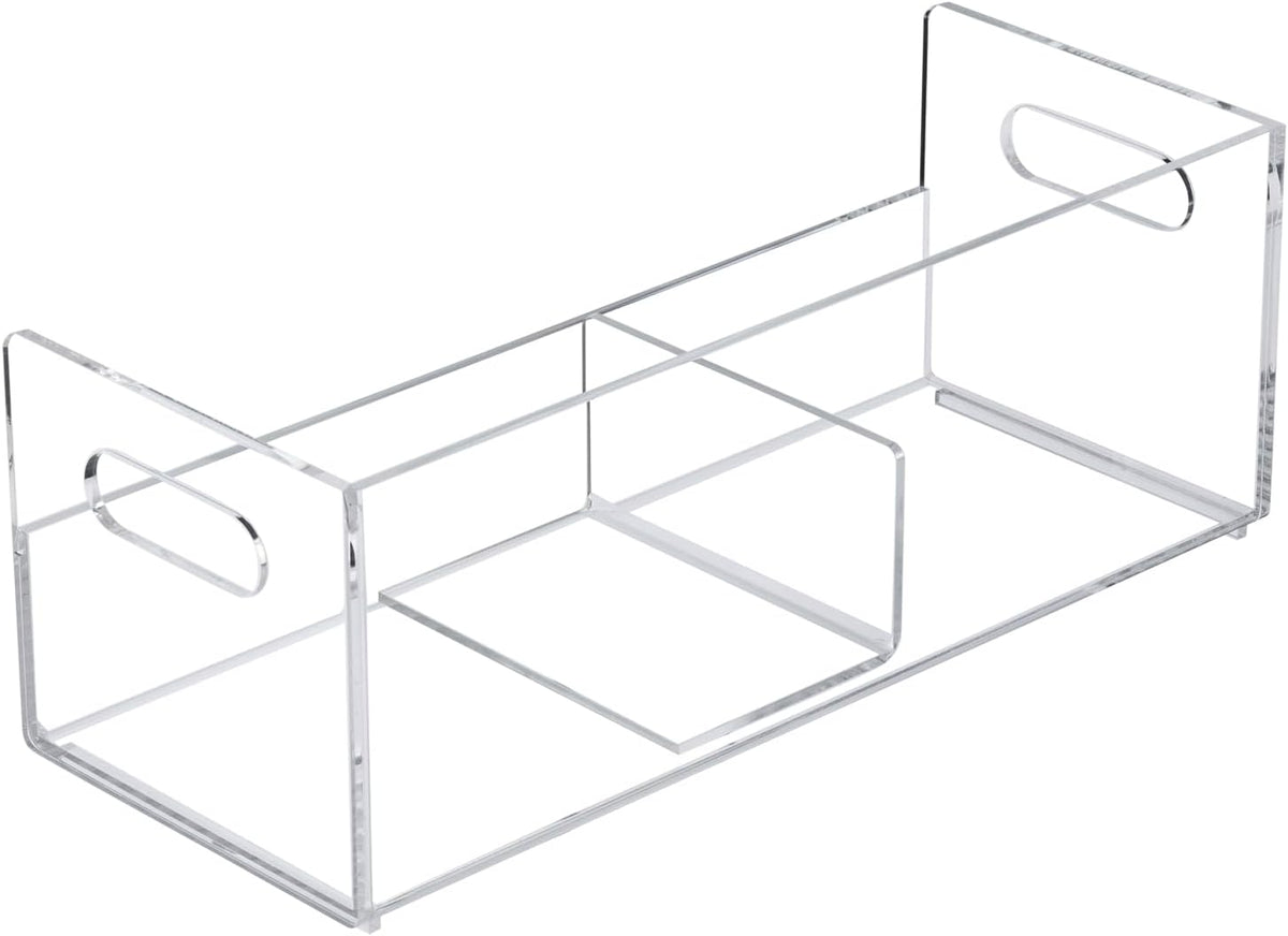 MyGift Modern Premium Clear Acrylic Stackable CD Holder Rack with Cutout Carr...