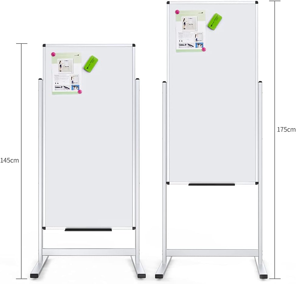 VIZ-PRO Double-Sided Magnetic Stand Whiteboard, 48 X 24 Inches, Aluminium Fra...