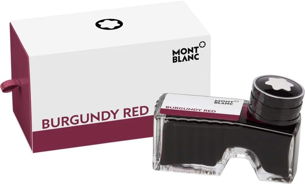 Montblanc Ink Bottle Burgundy Red 105198 – Premium-Quality Refill Ink in Deep...