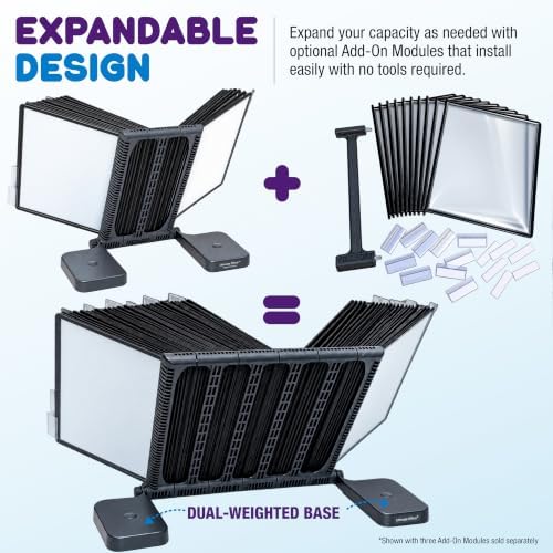 Ultimate Office AdjustaView Expandable Desk Reference Display Organizer 20B