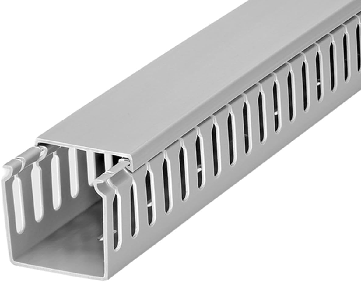 Kable Kontrol Wire Duct Open Slot Cable Raceway - 1.3” Width x 1.3” Height - ...