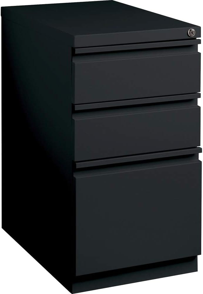 Lorell LLR49521 Mobile File Pedestal, Black