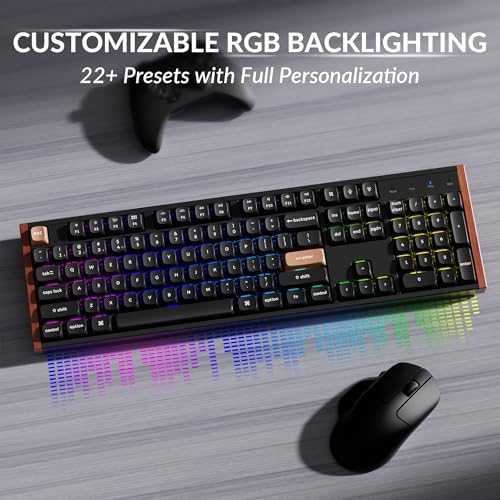 Keychron K10 HE 100% Wireless Hall Effect Keyboard, Silent Banana Switch